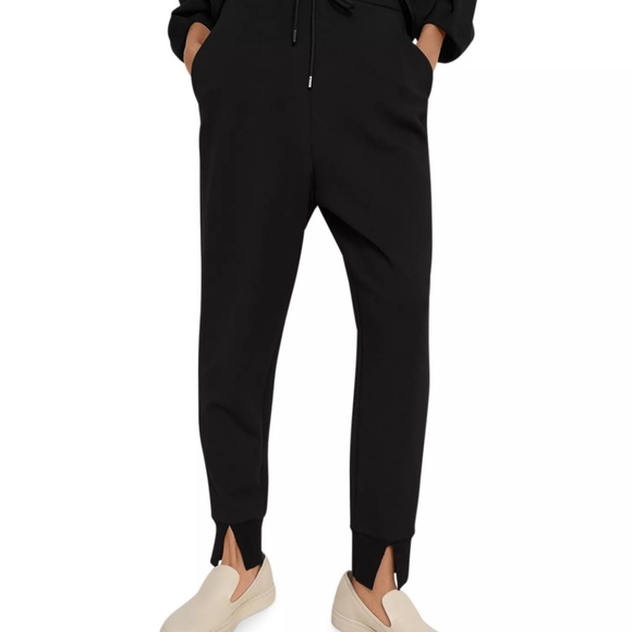 Theory -  Double knit Jersey Slouchy Jogger Pants - Picture 1 of 10